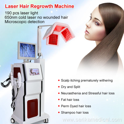 650nm wavelenght diode laser hair regrowth machine